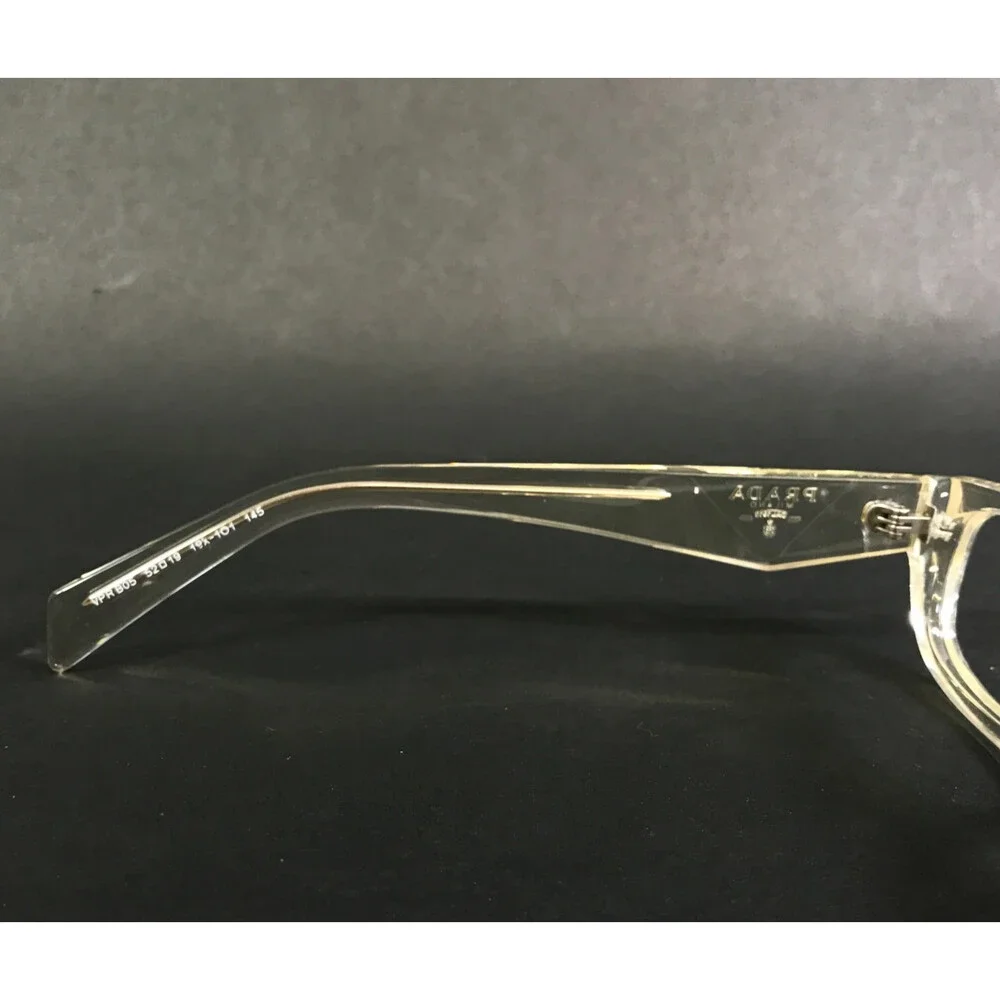 Prada Eyeglasses Frame VPRB05 19X-1O1 Transparent Bottle Rectangular 52-19-145